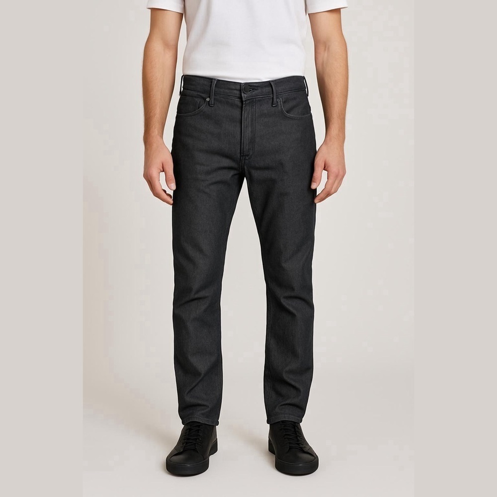 Kenneth Cole Men’s Slight Shiny Metallic Black Jeans Pants Office Dress 38 x 30